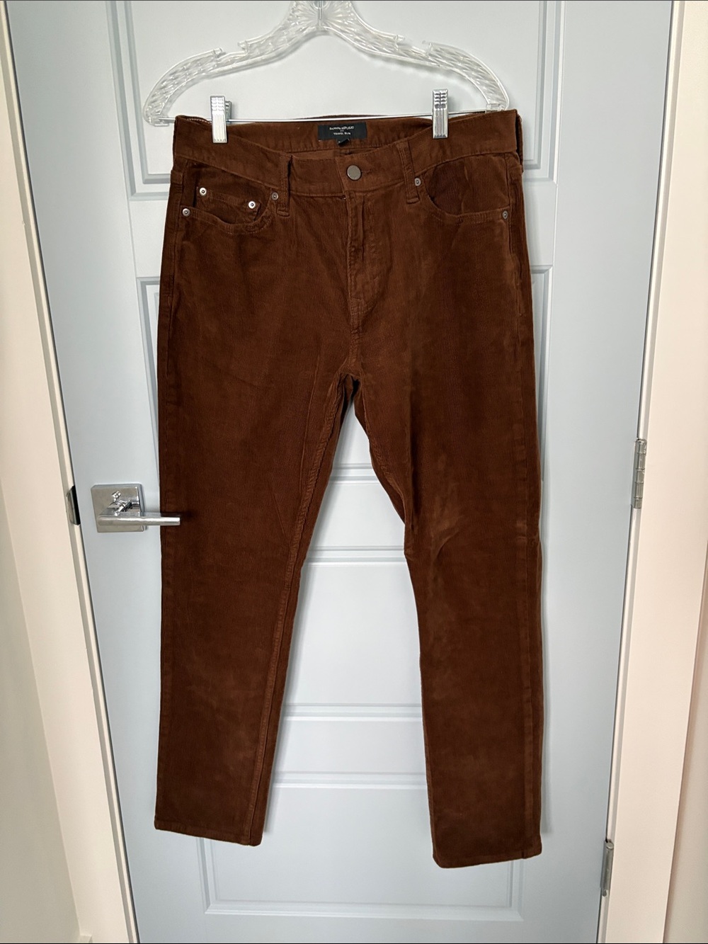 Banana Republic Brown Corduroy Straight-Leg Pants